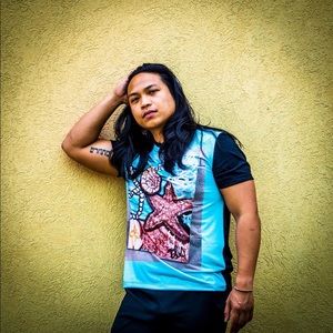 “Coastal Shores” Designer T-shirt(COB Abstractart)